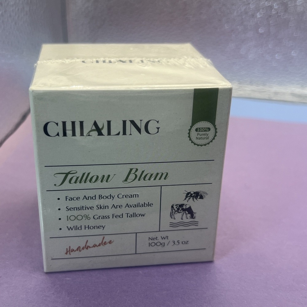HANDMADE Tallow Balm W/ Wild Honey Face & Body Cream Exp9/27 100% Natural Ingred